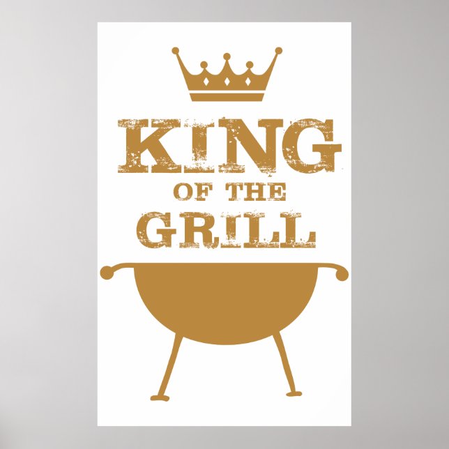 Affiche Roi Du Grill, Or (Devant)