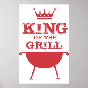 Affiche Roi Du Grill, Rouge
