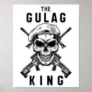 Affiche Roi du Gulag Jeux Joueur Warzone Joueur Cadeau 