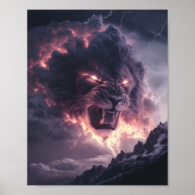 Affiche Roi Lion Tempête (Devant)