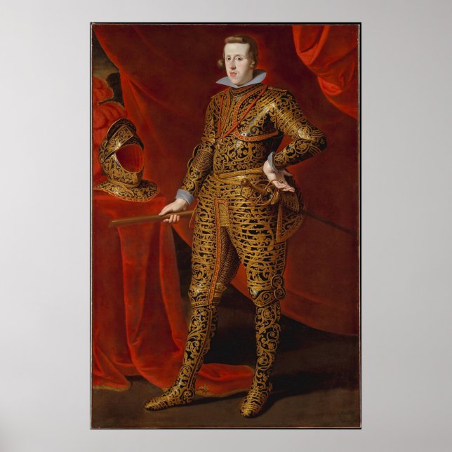 Affiche ROI Philippe IV En Armure De Parade (1605-1665) (Devant)