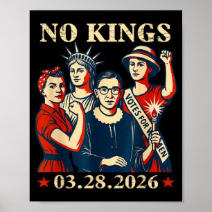 Affiche Rois en Amérique 28 mars 2026 jour des rois drôle