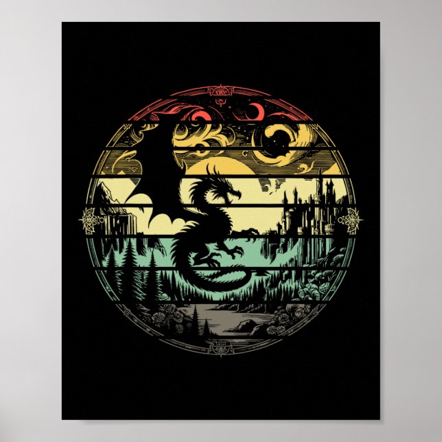 Affiche Role Playing Game Rpg Master D20 Tabletop Funny Rp (Devant)