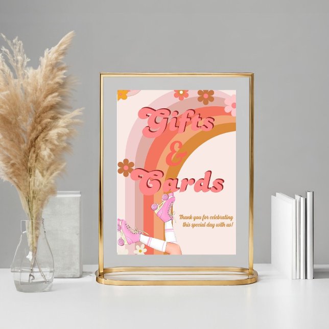 Affiche Roll Retro Super Roller Skate cadeaux & signe (Créateur téléchargé)