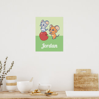 Affiche Rollage Anime Tuffy et Jerry Apple