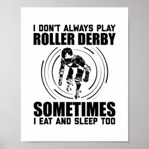 Affiche Roller Derby Sayings