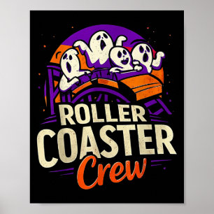 Affiche Roller Dessous de verre Boo Crew Funny Halloween G