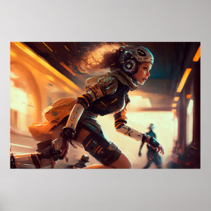 Affiche Rollergirl