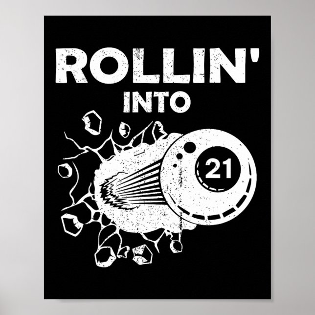 Affiche Rollin En 21 Billiards 21E Billet D'Éclosion Anniv (Devant)