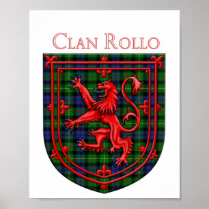 Affiche Rollo Tartan Scottish Plaid Lion Rampant
