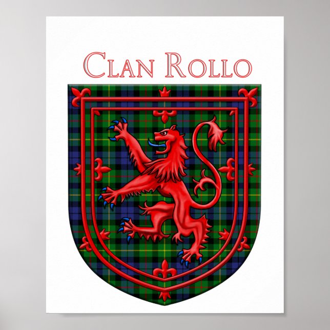 Affiche Rollo Tartan Scottish Plaid Lion Rampant (Devant)
