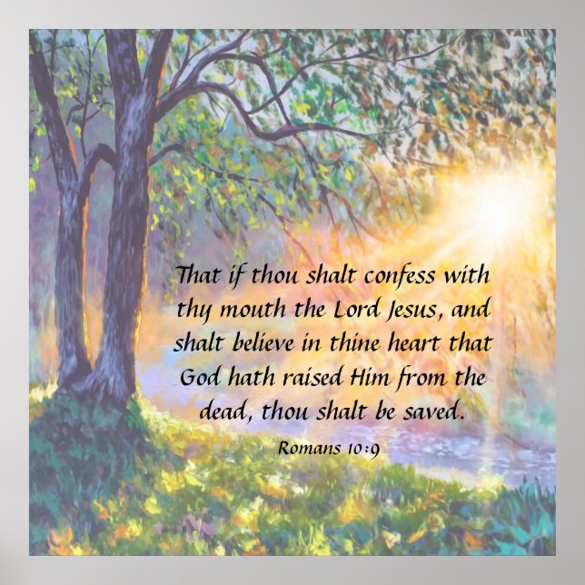 Affiche Romains 10:9 (Devant)