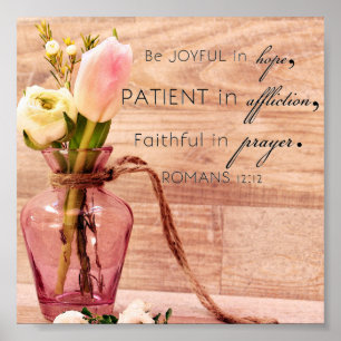 Affiche Romains 12:12