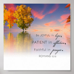 Affiche Romains 12:12