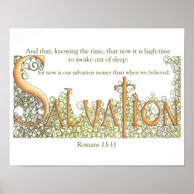 Affiche Romains 13:11 Salut (Devant)