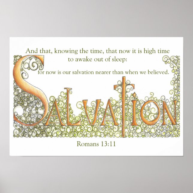 Affiche Romains 13:11 Salut (Devant)