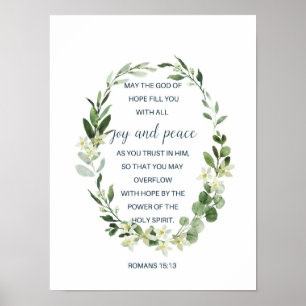 Affiche Romains 15:13, Verset de la Bible