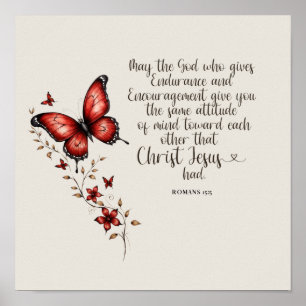 Affiche Romains 15:5 Image de verset biblique