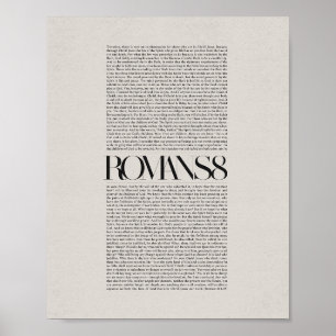 Affiche Romains 8 - Inspiration Christian Wall Art