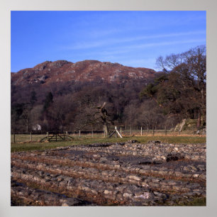 Affiche Roman Fort Ambleside Cumbria carte postale