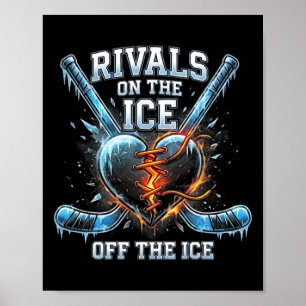 Affiche Romance de hockey Rivaux Amoureux Booktok Trope