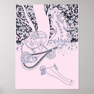AFFICHE ROMANCE DE LA SAINT-VALENTIN, AMOUREUX ROMANTIQUES