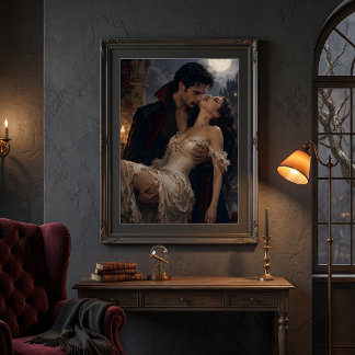 Affiche Romance de vampire gothique - Fantastique vampire