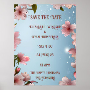 Affiche Romance Épanoui : Un Thème de Mariage Floral Compl