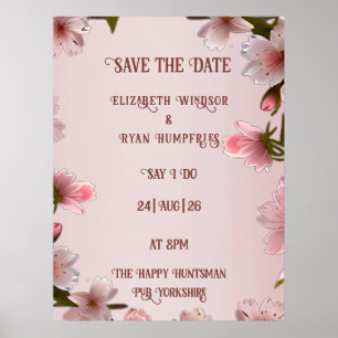 Affiche Romance florissante : Un thème Mariage floral