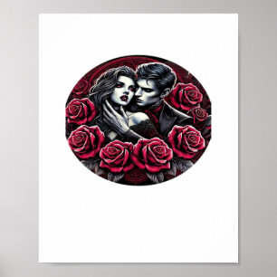 Affiche Romance Gothique Vampirique - Jusqu'À La Mort Fait