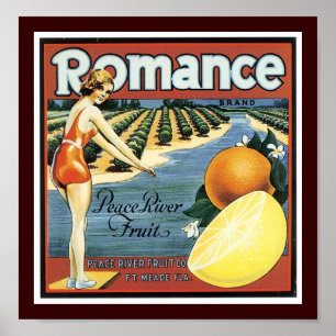 Affiche Romance Marque Peace River Fruit