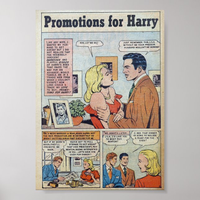 Affiche Romance vintage (Devant)