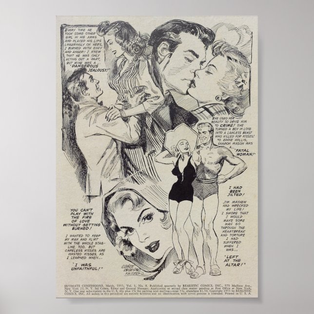 Affiche Romance vintage (Devant)