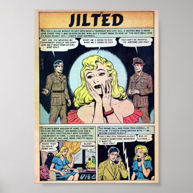 Affiche Romance vintage (Devant)