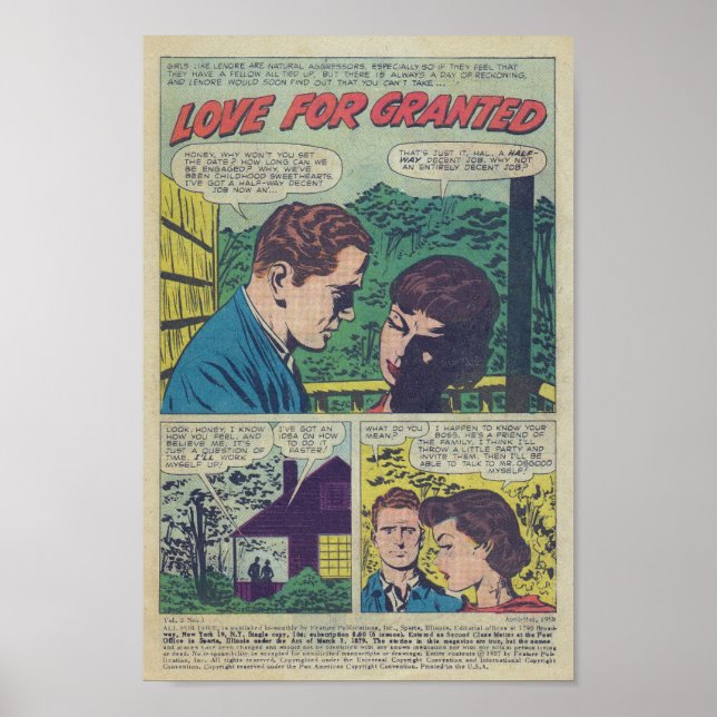 Affiche Romance vintage (Devant)
