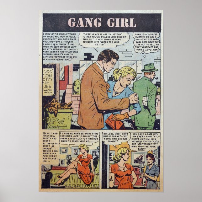 Affiche Romance vintage (Devant)