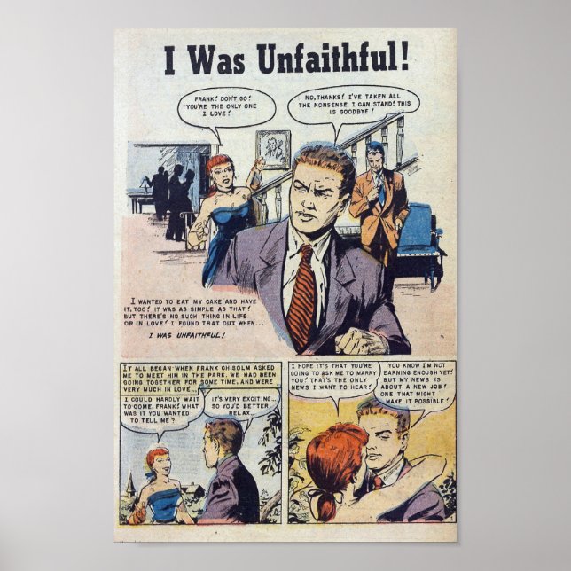 Affiche Romance vintage (Devant)