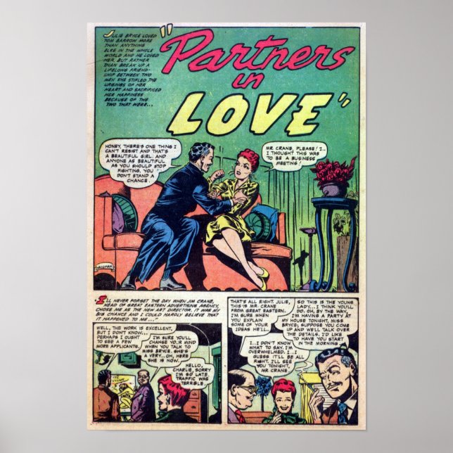 Affiche Romance vintage (Devant)