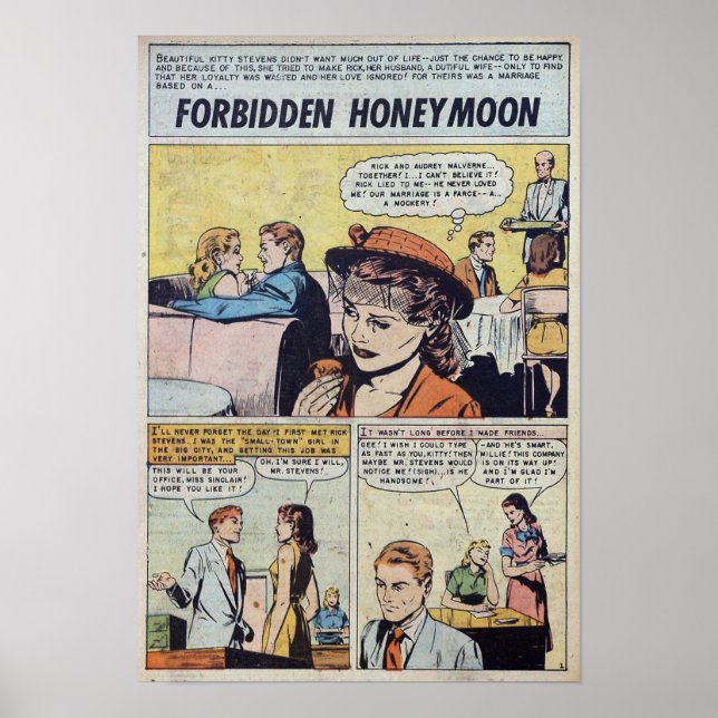 Affiche Romance vintage (Devant)