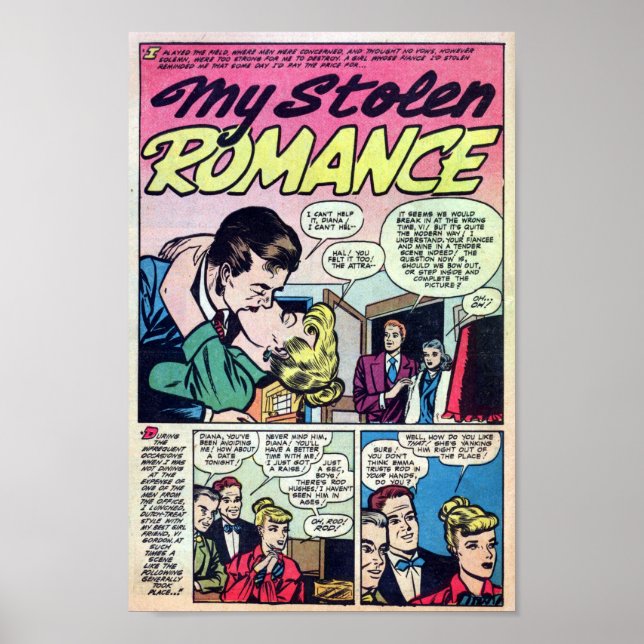Affiche Romance vintage (Devant)