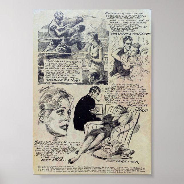 Affiche Romance vintage (Devant)