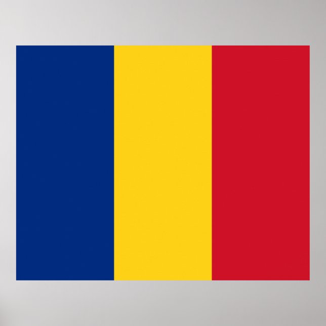 Affiche Romanian Flag (Romania) (Devant)