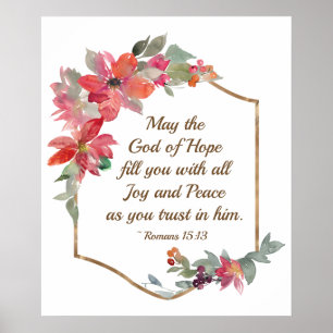 Affiche Romans 15:13 God of Hope