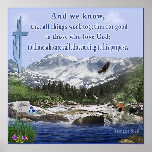 Affiche Romans 8:28 (Devant)