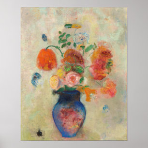 Affiche Romantic Flower Vase - Odilon Redon