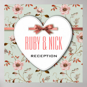 Affiche RomanticCharm Vintage Floral Collection Mariage