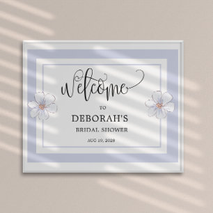 Affiche Romantique Fête de Mariage Florale aux Lilas