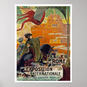 Affiche Rome ~ Exposition internationale 1911