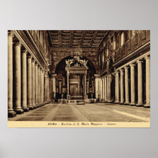 Affiche Rome, Inside S. maria Maggiore