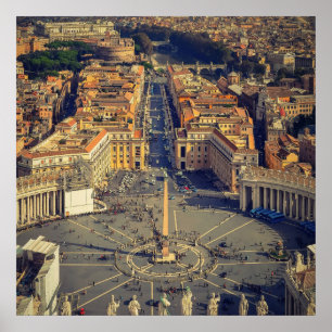 Affiche Rome Saint Pierre